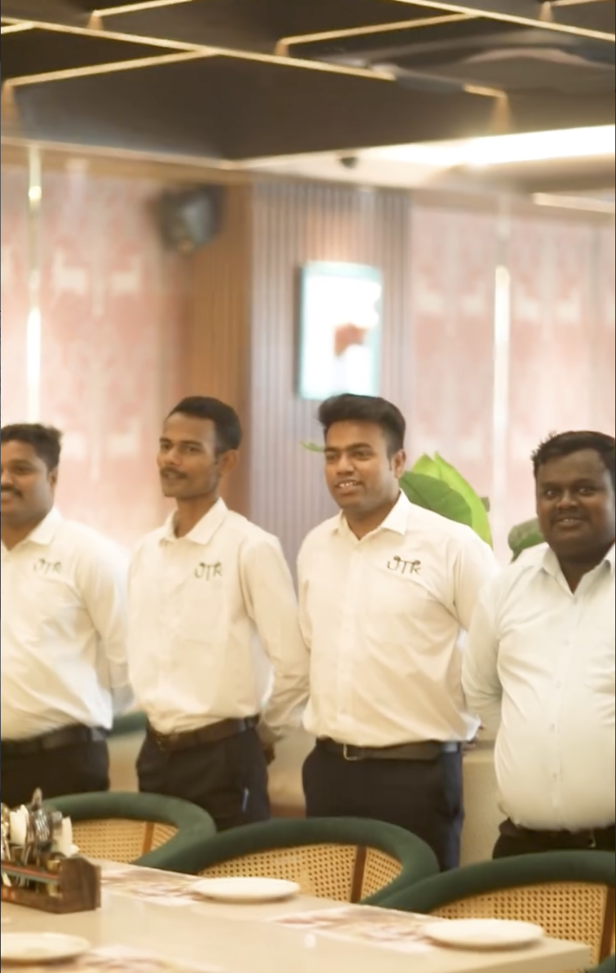 UTK service staff standing together in the restaurant